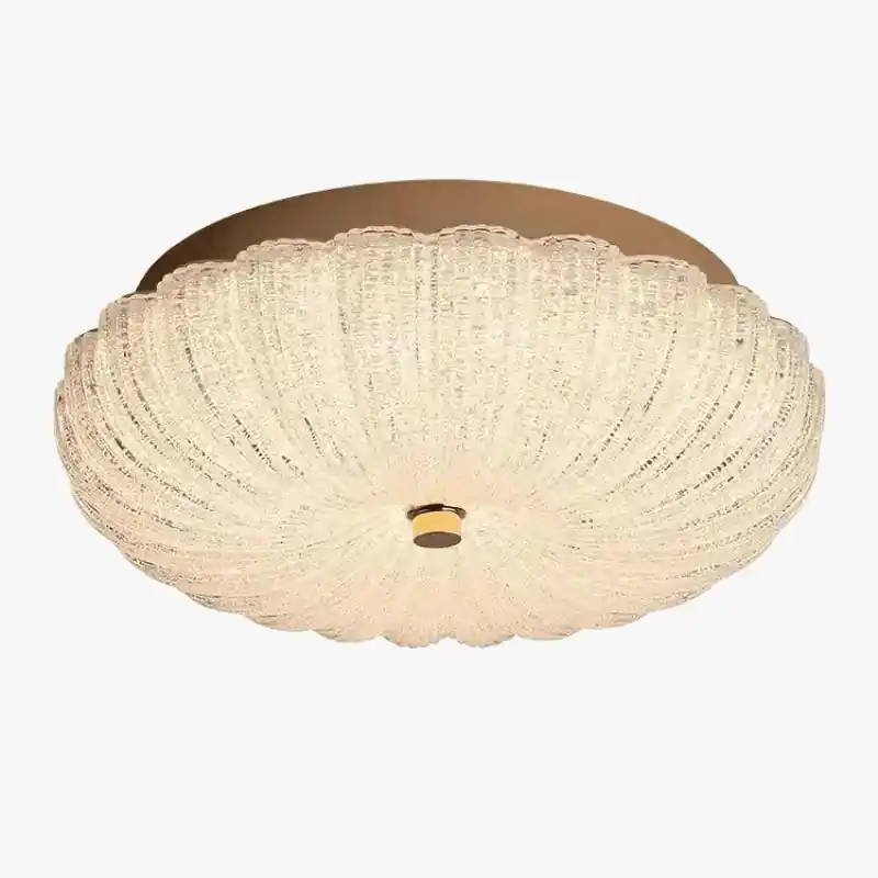 Plafonnier rond en cristal de luxe