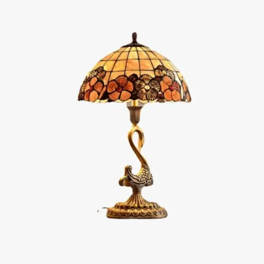 Lampe de Table Cygne Cuivre Haut de Gamme