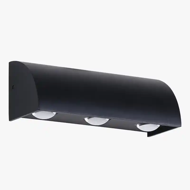 Applique murale LED extérieur design noir waterproof 110V IP54