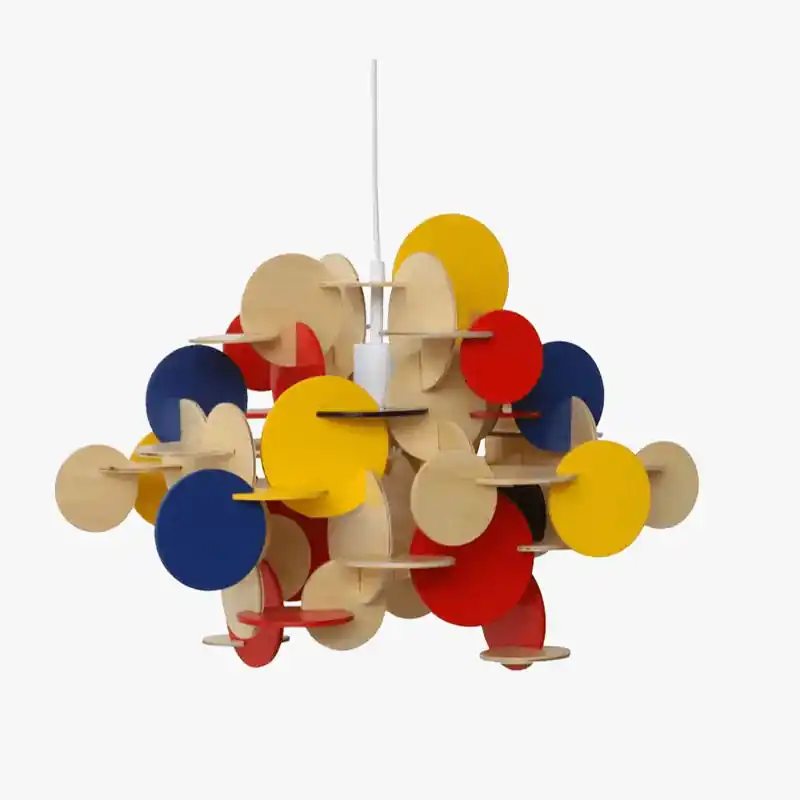 Lustre LED Coloré Makaron-Lumière Moderne