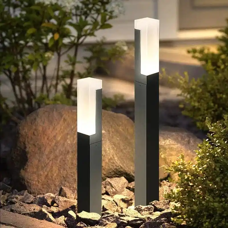 Lampe à gazon moderne en aluminium IP54
