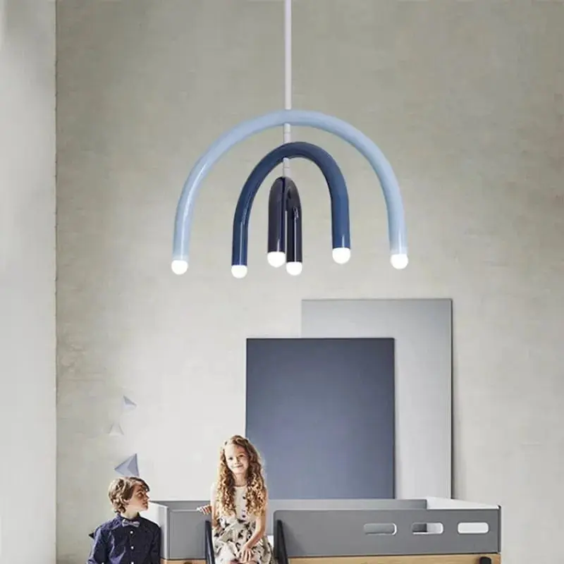 Lustre arc-en-ciel italien en forme de U