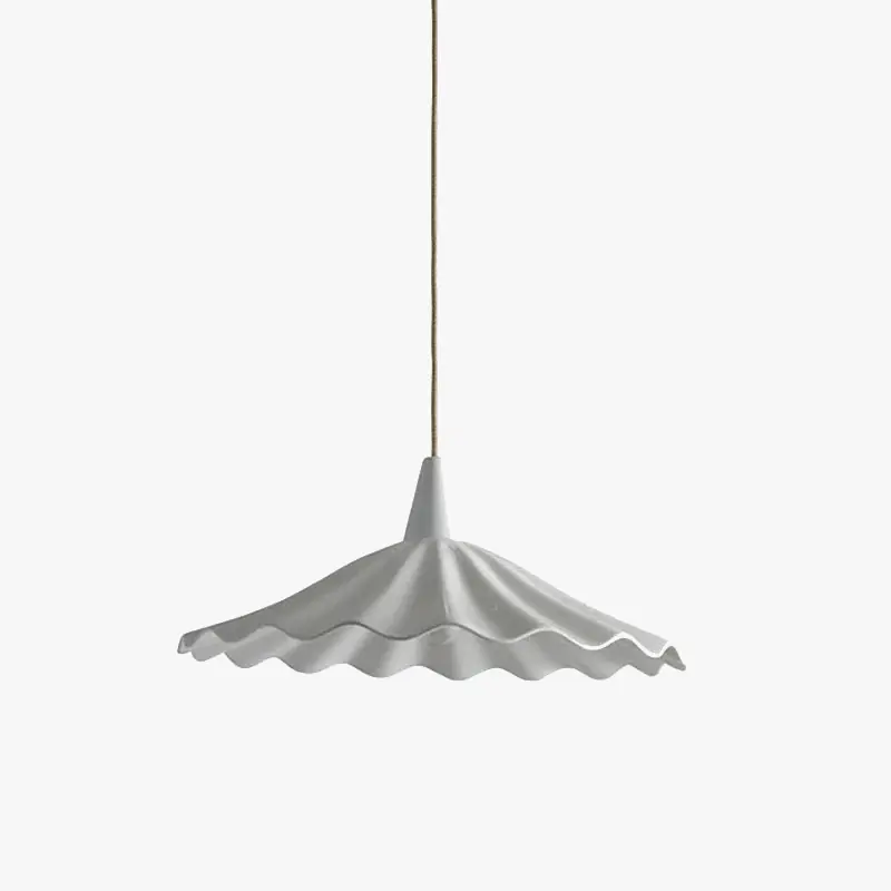 Suspension LED 30 cm Blanc: Design Japonais en Céramique