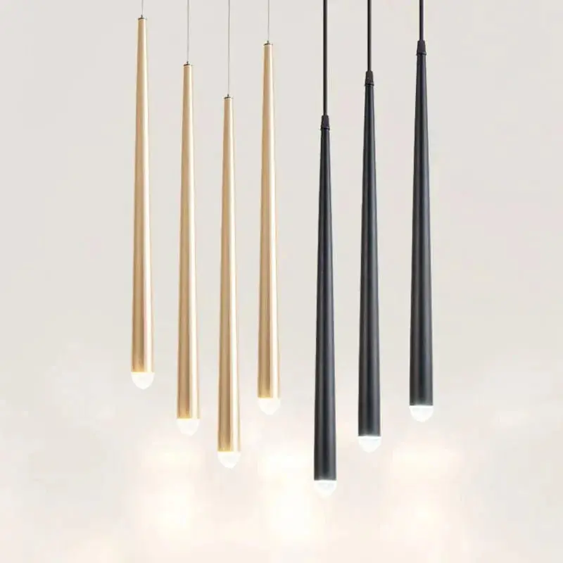 SuspensionCône LED Long Tube Acrylic Bubble Light