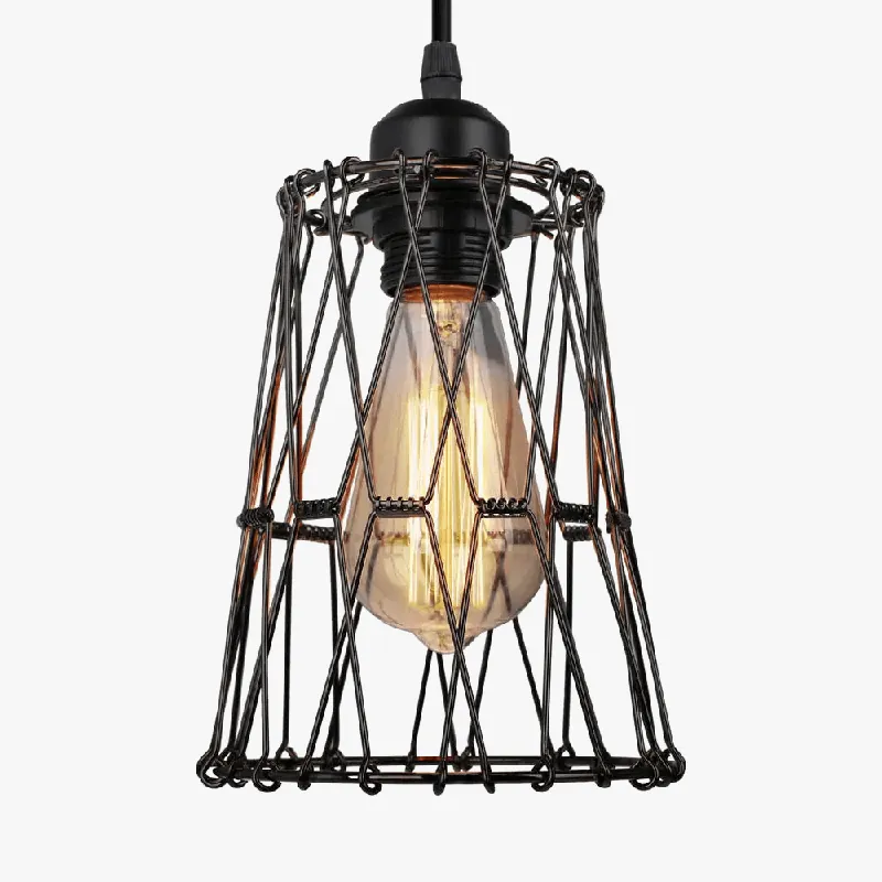 Suspension Cage Industrielle Retro