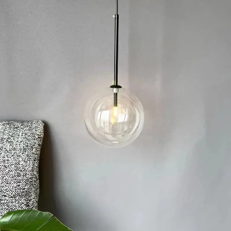 Lustre Boule de Verre LED Pour Décoration Intérieure