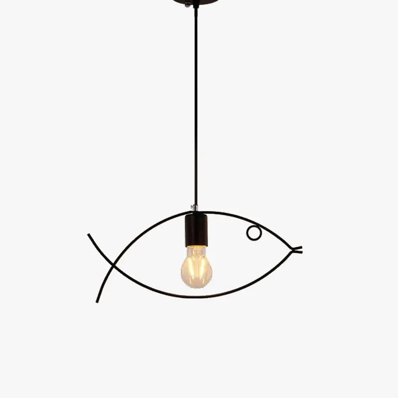 Suspension Poisson : Luminaire Moderne, Géométrique et Vintage