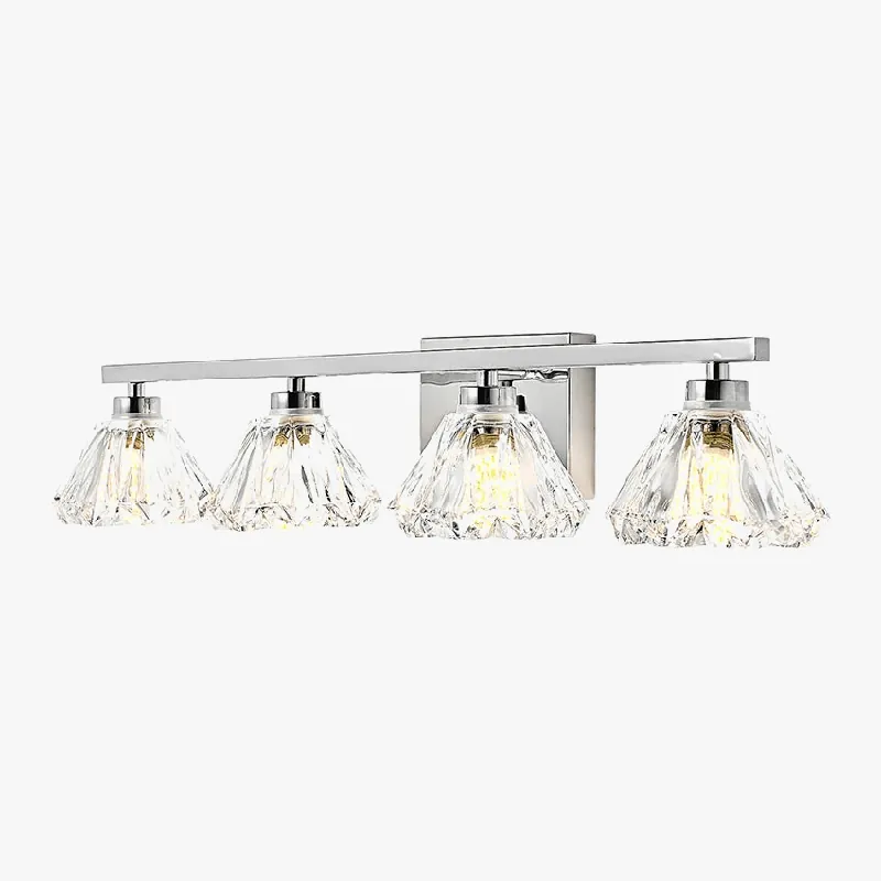 Lampe de salle de bains en cristal contemporain