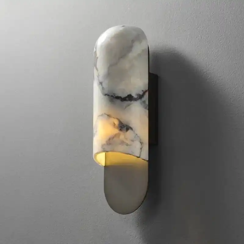 Applique murale de luxe en cuivre et marbre: Élégance suprême