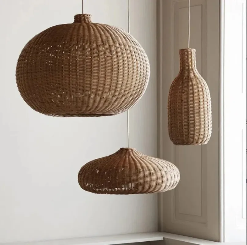 Suspension Village Rotin Style Chinois