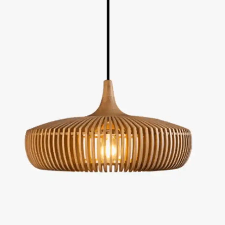 Suspension en bois pour restaurant japonais.