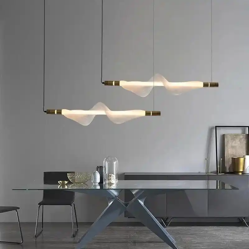 Lustre LED italien créatif - bande luminaire