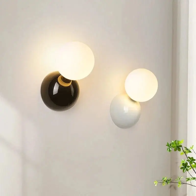 Applique LED Moderne Crème Cucurbit Flare - Idéale pour Chambre et Salon