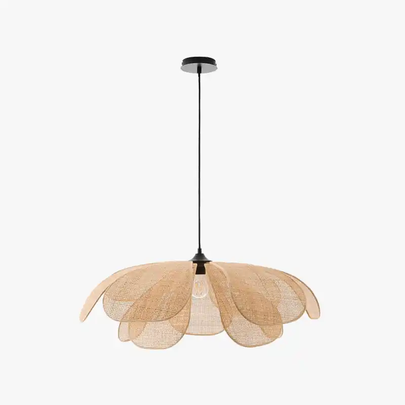 Suspension Japonica Light en rotin avec LED