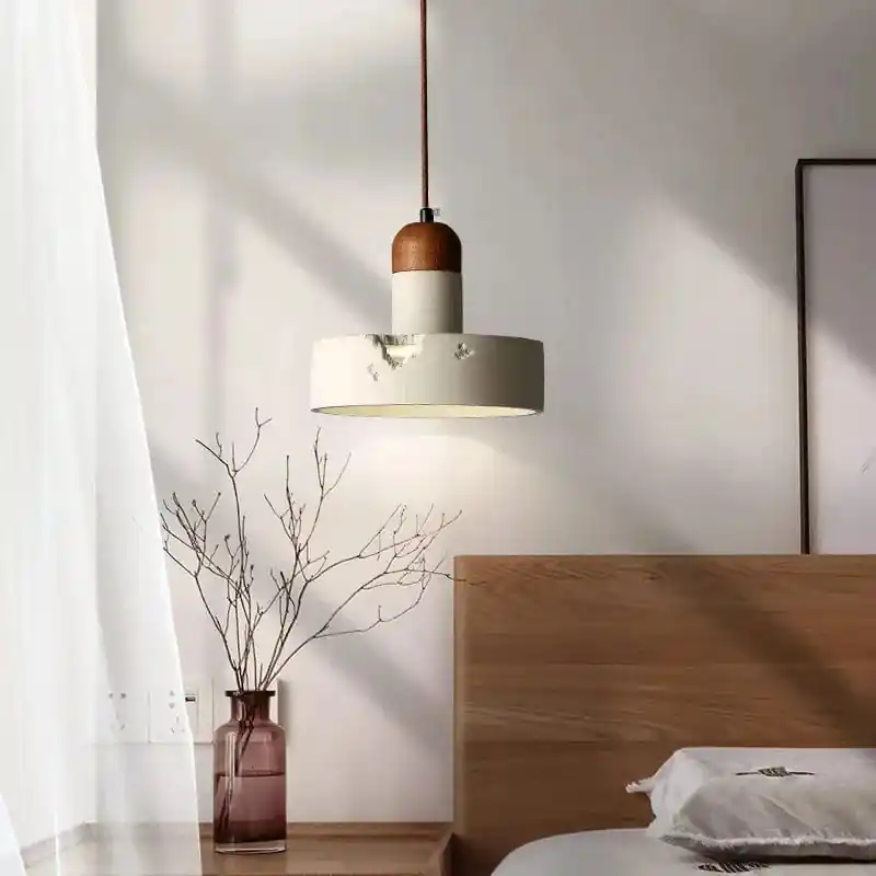 Suspension de chevet design en ciment