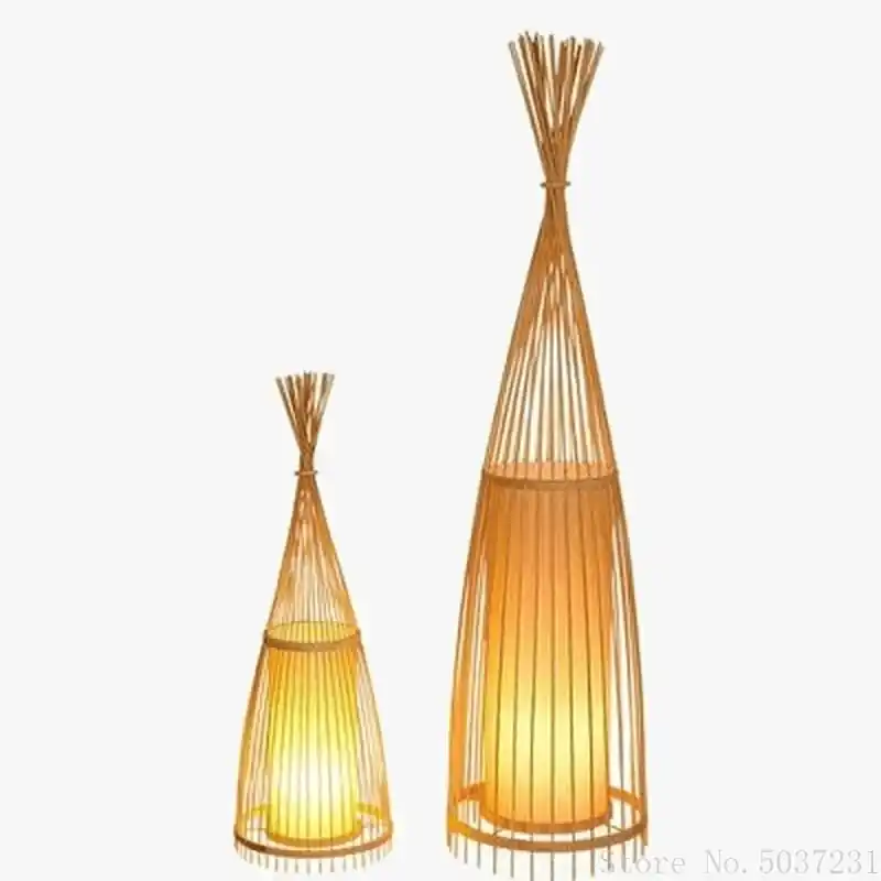 Lampadaire en bambou chinois