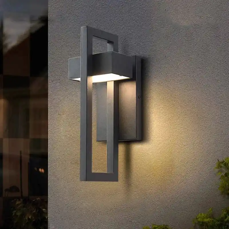 Applique murale extérieure en métal géométrique waterproof IP65