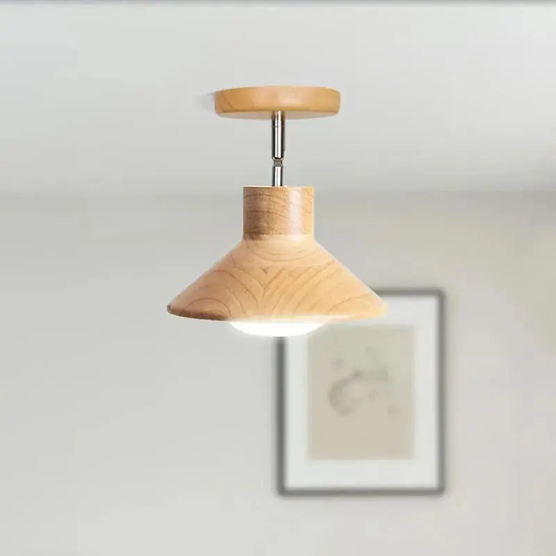 Applique LED Bois Moderne Rondin