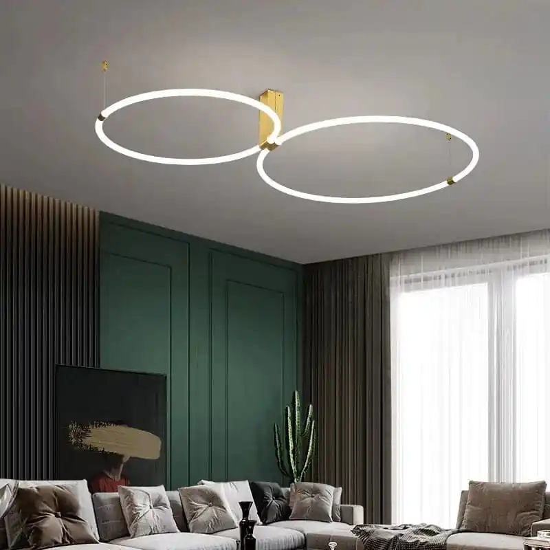 Plafonnier design LED en acrylique - Éclairage 360°