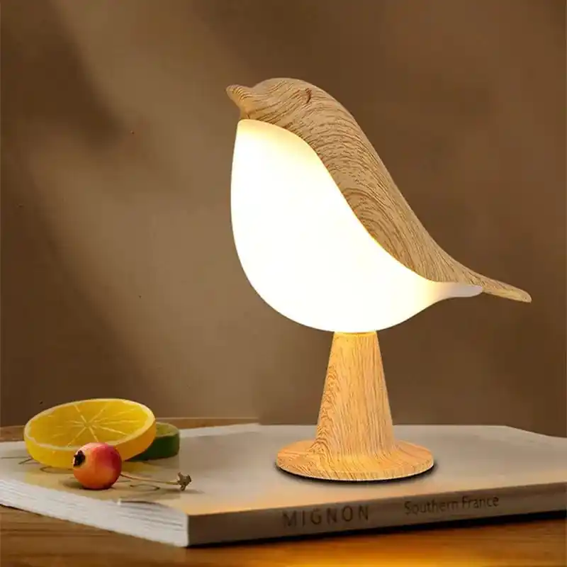 Lampe de Chevet LED Bois Tactile - Style Moderne et Décoratif.