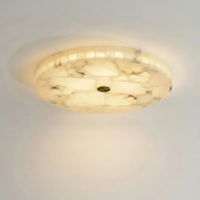 Briallen Moderne Runde Alabaster-Deckenleuchte