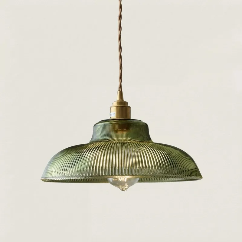 Cosima Moderne Pendelleuchte aus strukturiertem Glas