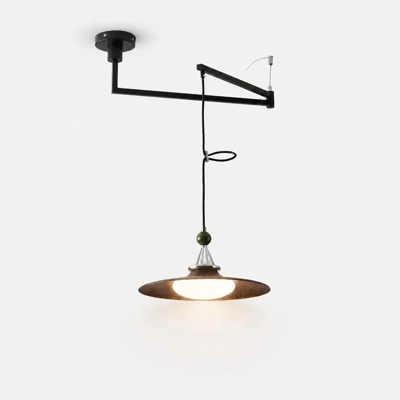 Nayeli Mid-Century Metall verstellbare Pendelleuchte mit Schwenkarm