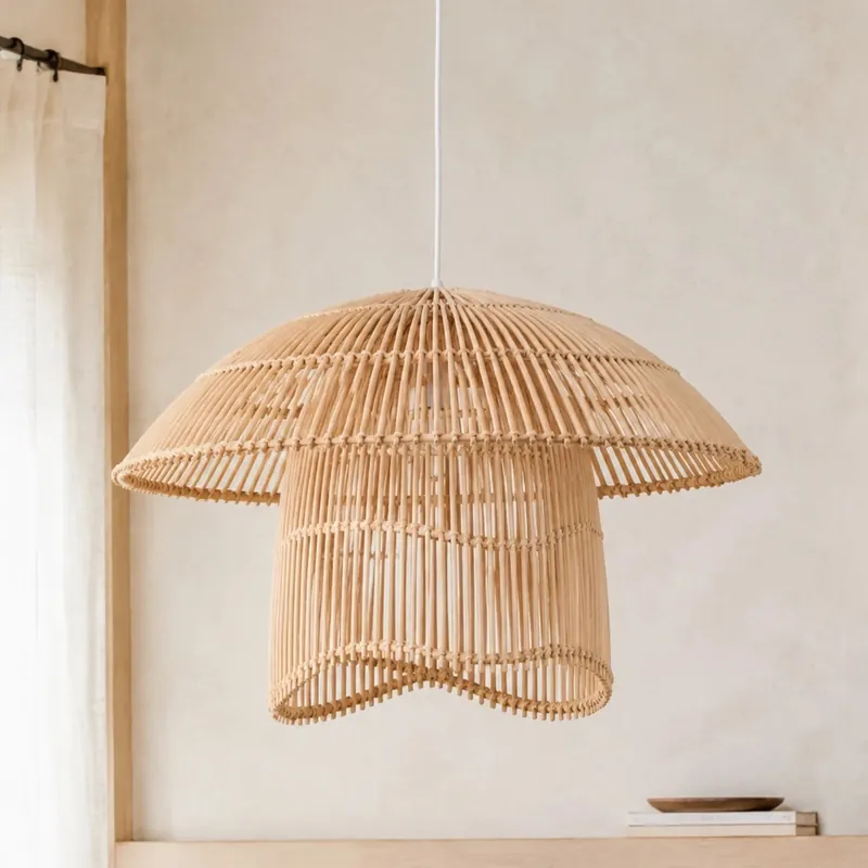 Derenda omgekeerde rotan hanglamp