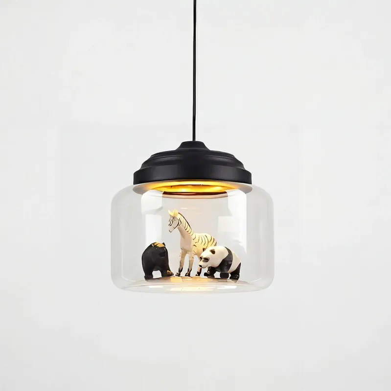 Calliope Zoo Glazen Hanglamp