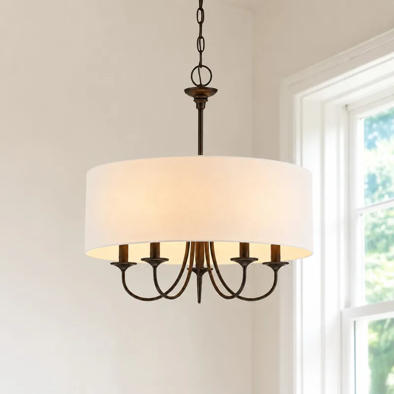 Thais Irene Nyneve stoffen trommelhanglamp