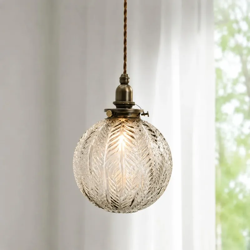 Elysia Vintage Veer Glas Bal Hanglamp