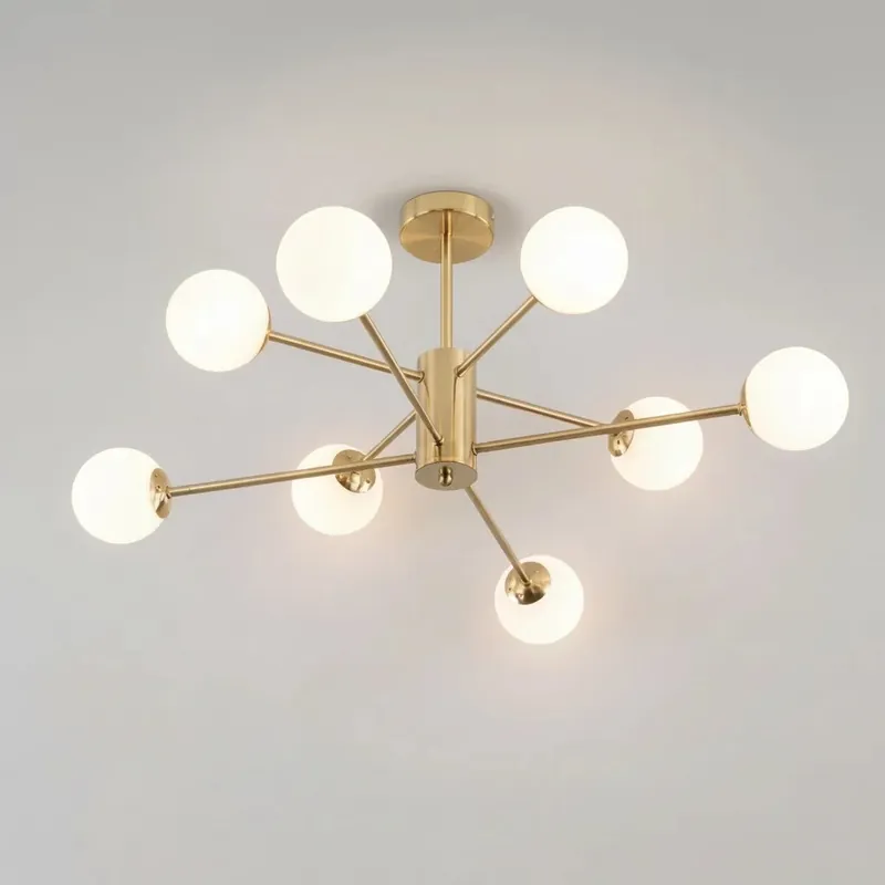 Aelvannis moderne design glazen bol hanglamp
