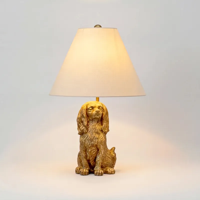 Harlan Vintage metalen tafellamp voor honden