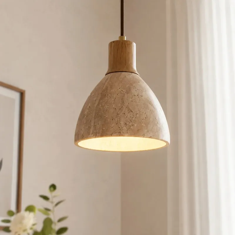 Ajaccio Moderne Natuurlijke Travertijn Hanglamp
