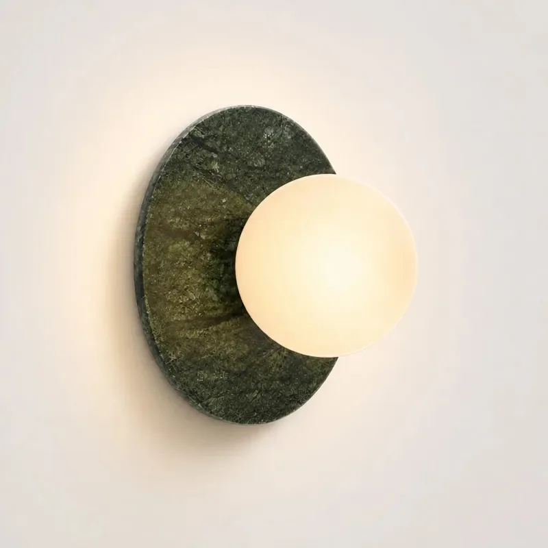 Nyro Moderne Marmeren Ronde LED Wandlamp