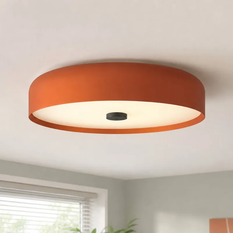 Seren Moderne LED Metalen Trommel Plafondlamp Met Opbouwmontage