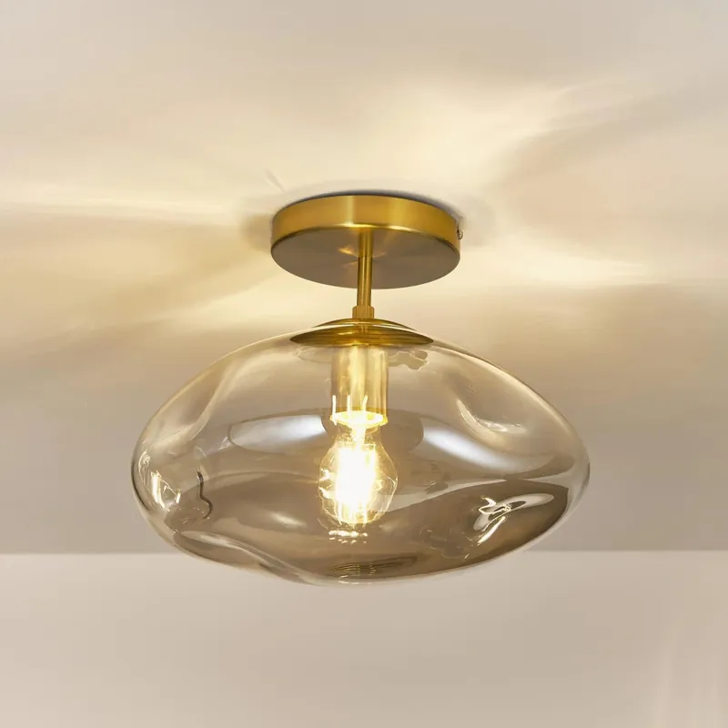 Lampada da soffitto ovale in vetro Triton Nordic