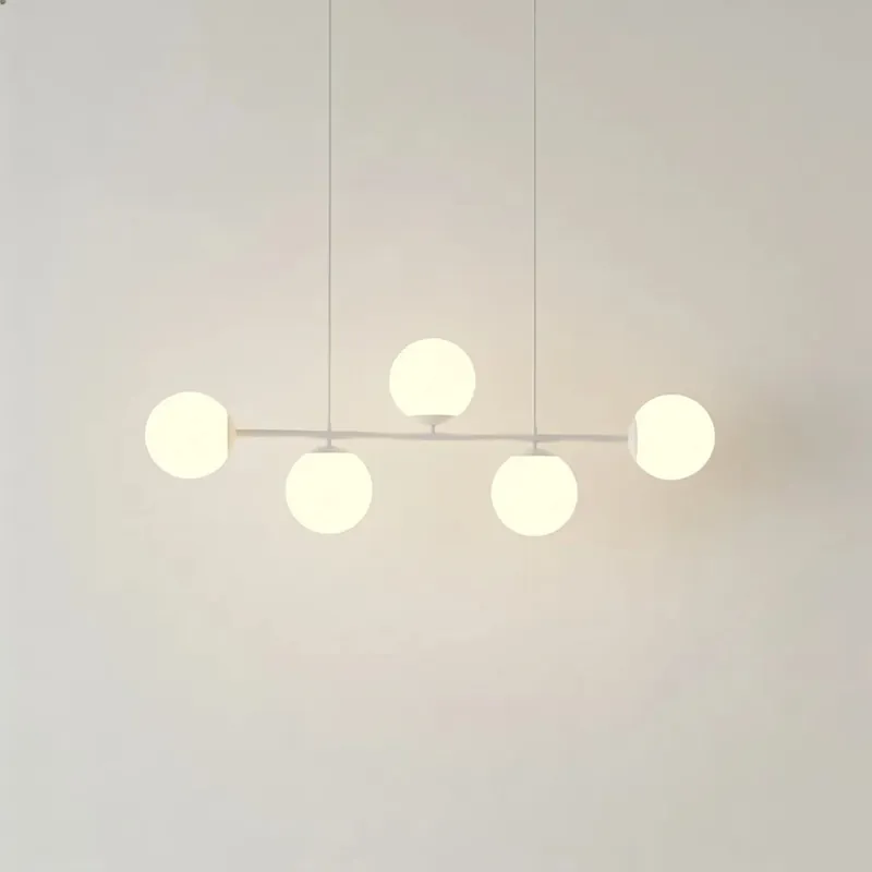 Lampada a sospensione sfera di vetro moderna Elvarith