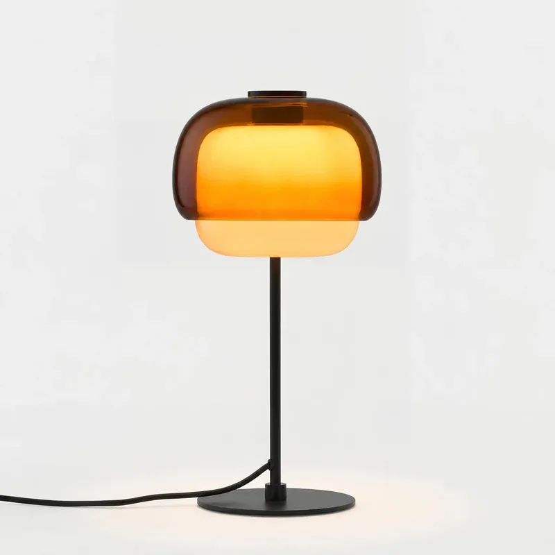 Elvrynor Lampada da Tavolo in Vetro Colorato Nordica