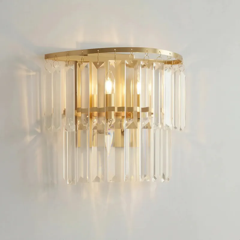 Applique da parete in vetro a doppio strato Varen Luxury