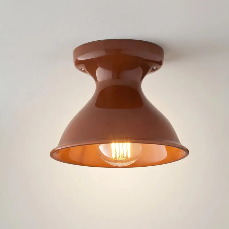Lampada da soffitto rotonda in ceramica colorata moderna Xaviero