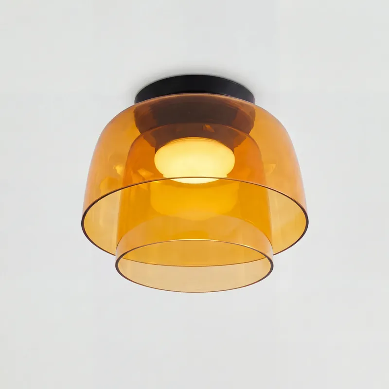 Lámpara de techo Bowl multicapa de colores Fuchs