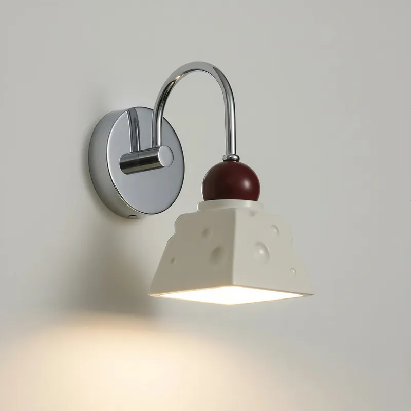 Lámpara de pared de resina de queso moderna Elmer