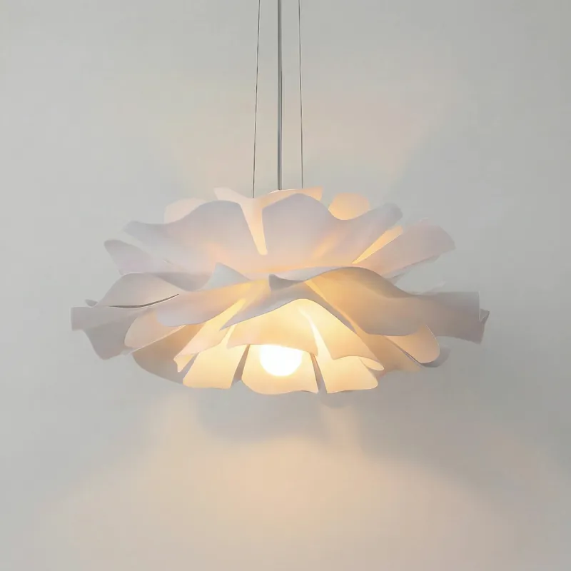 Lámpara colgante Osiris Nordic Flor de Loto Blanca