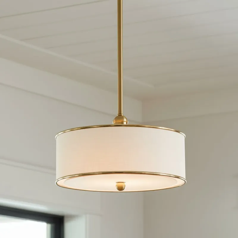 Lámpara colgante de tambor metálico estilo granja minimalista Marigold