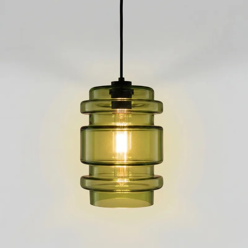 Lámpara colgante de vidrio multicolor moderna Marija