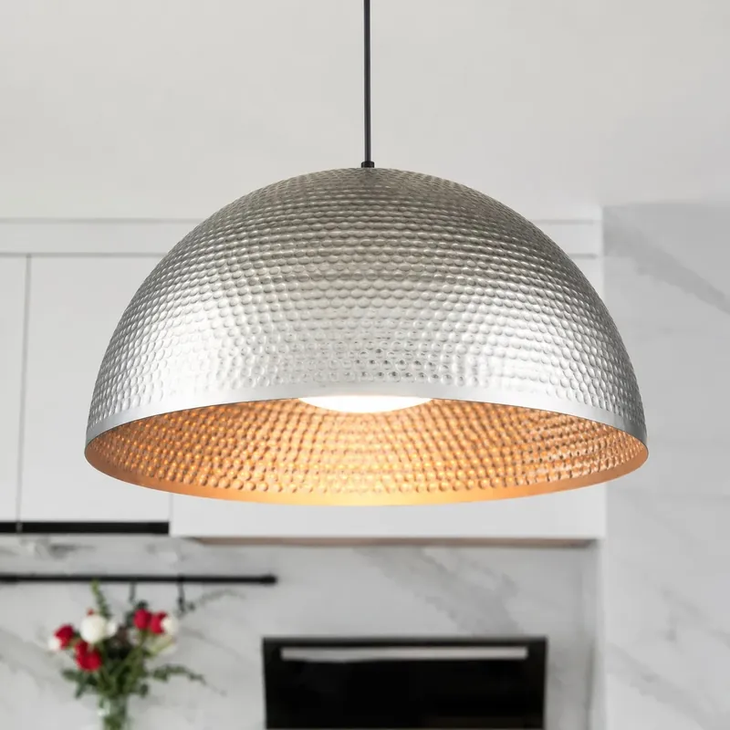 Tirian Industrial Dome Hammer Pattern Pendellampa
