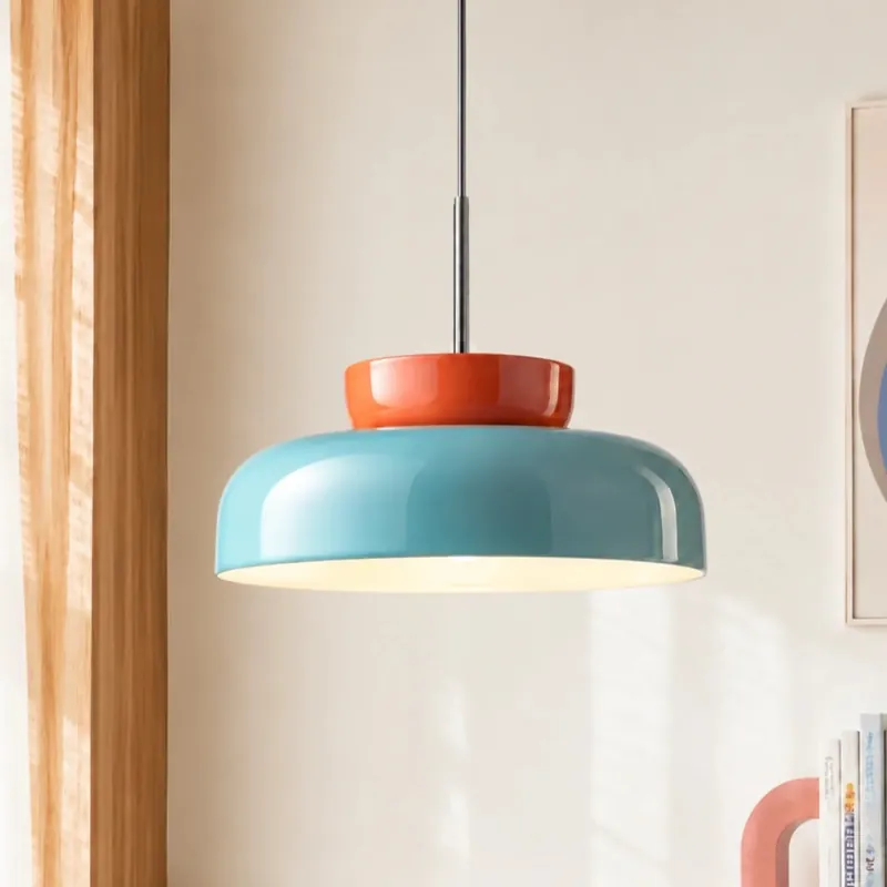 Faelyraen Macaron Färgglad Keramisk Taklampa