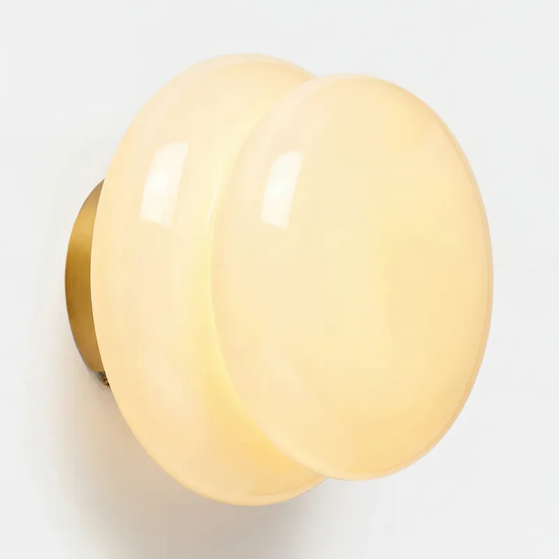Pyris Bauhaus Opalglas Vägglampa