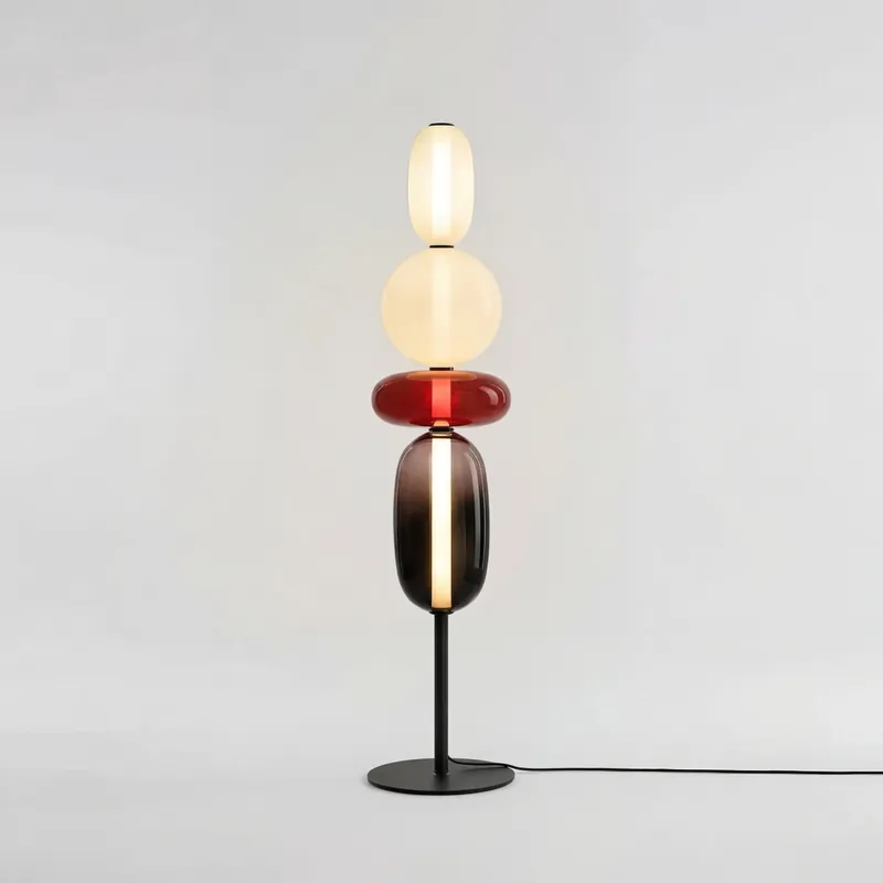 Candy Minimalist Nordic Glass Golvlampa